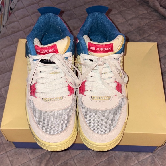 Nike Air Sneakers with Blue and Red Accents